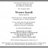 Karoli Werner 1928-2014 Todesanzeige